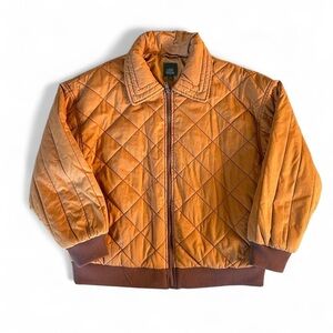 Quilted Jacket - Orange